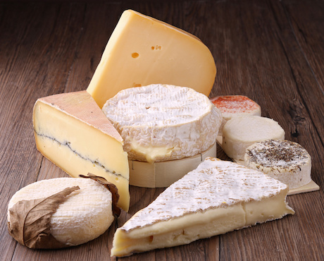 Assortiment de fromages de la Fromagerie Fauret (Morbier, Brie de Maux, Camembert, Chèvres...)