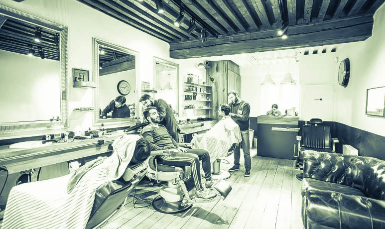Intérieur salon de coiffure, barber
