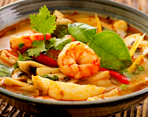 Plat asiatique du restaurant