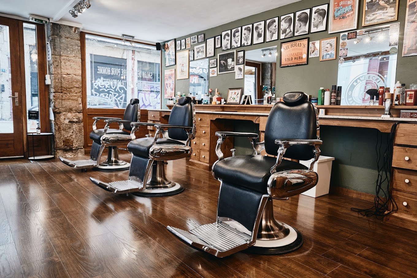 barber, coiffure homme, salon vintage