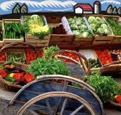 étalage de fruit légume