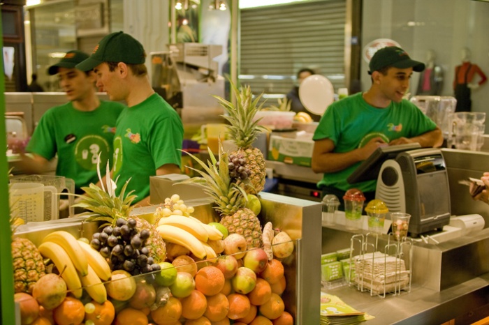 bar à jus de fruits