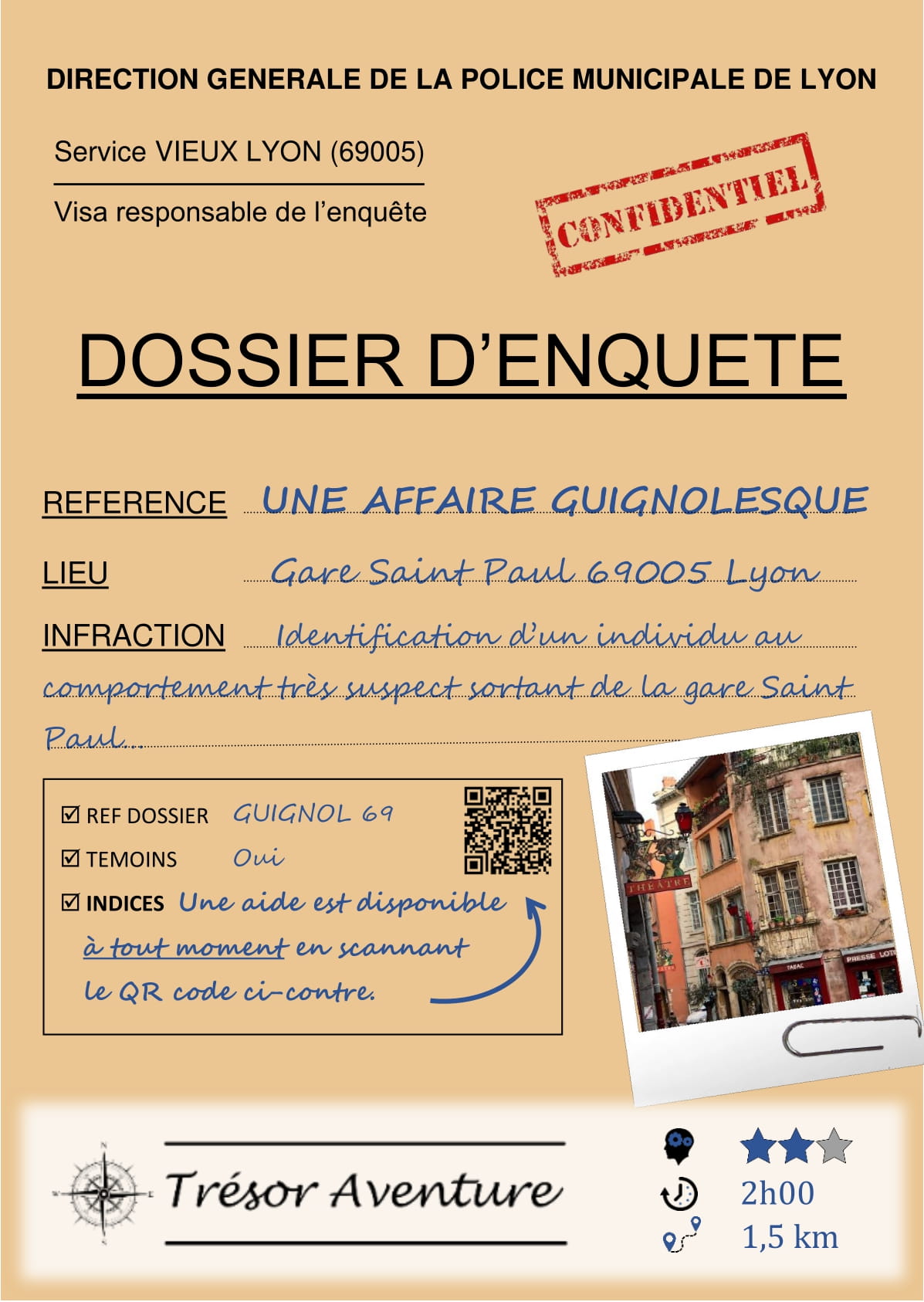 Escape game à ciel ouvert