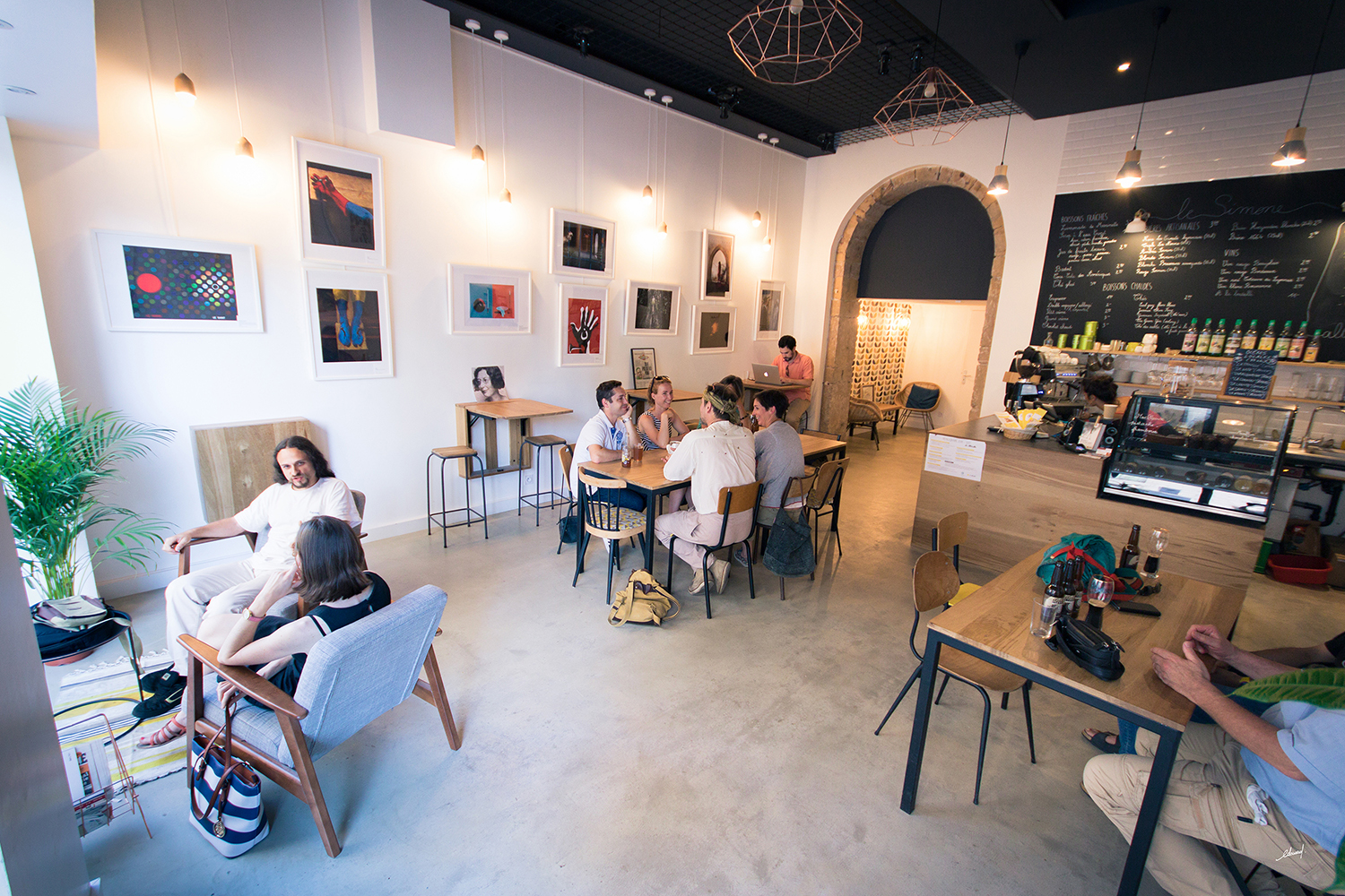 co working, café, thé