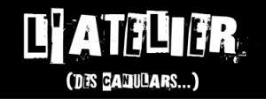logo noir et blanc atelier des canulars