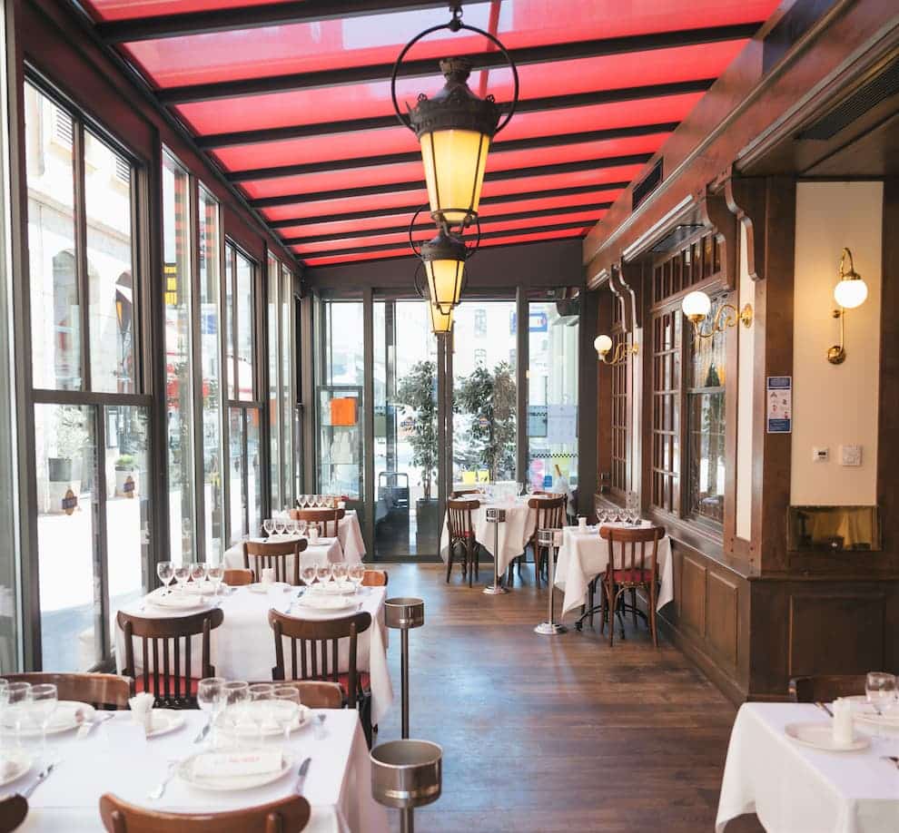 Terrasse couverte de la brasserie Le Nord