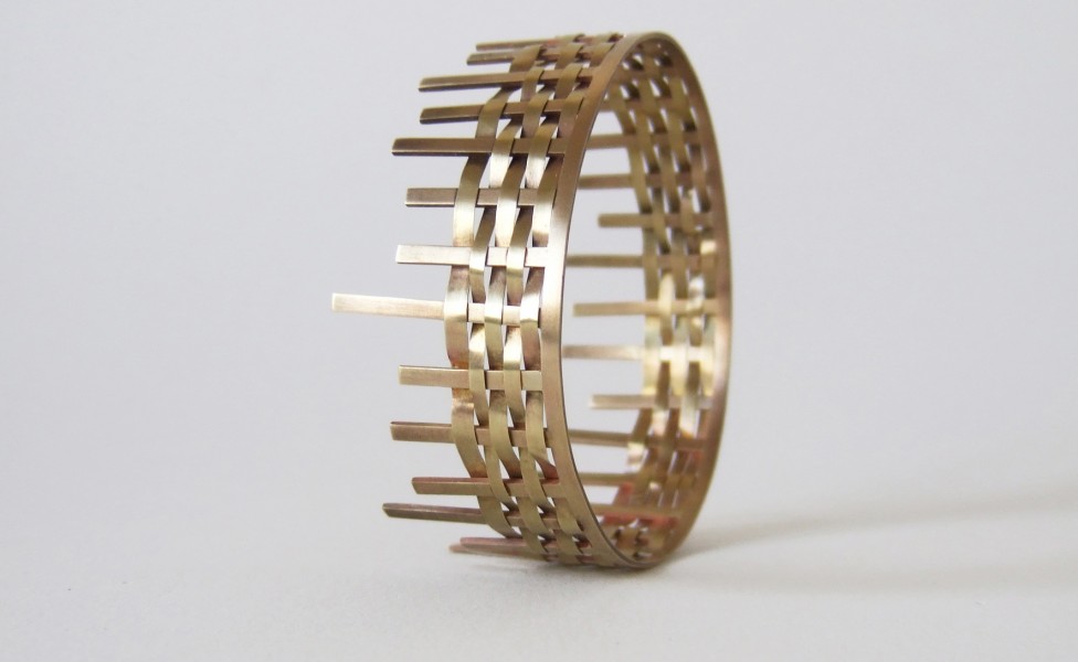 bracelet laiton tissé 