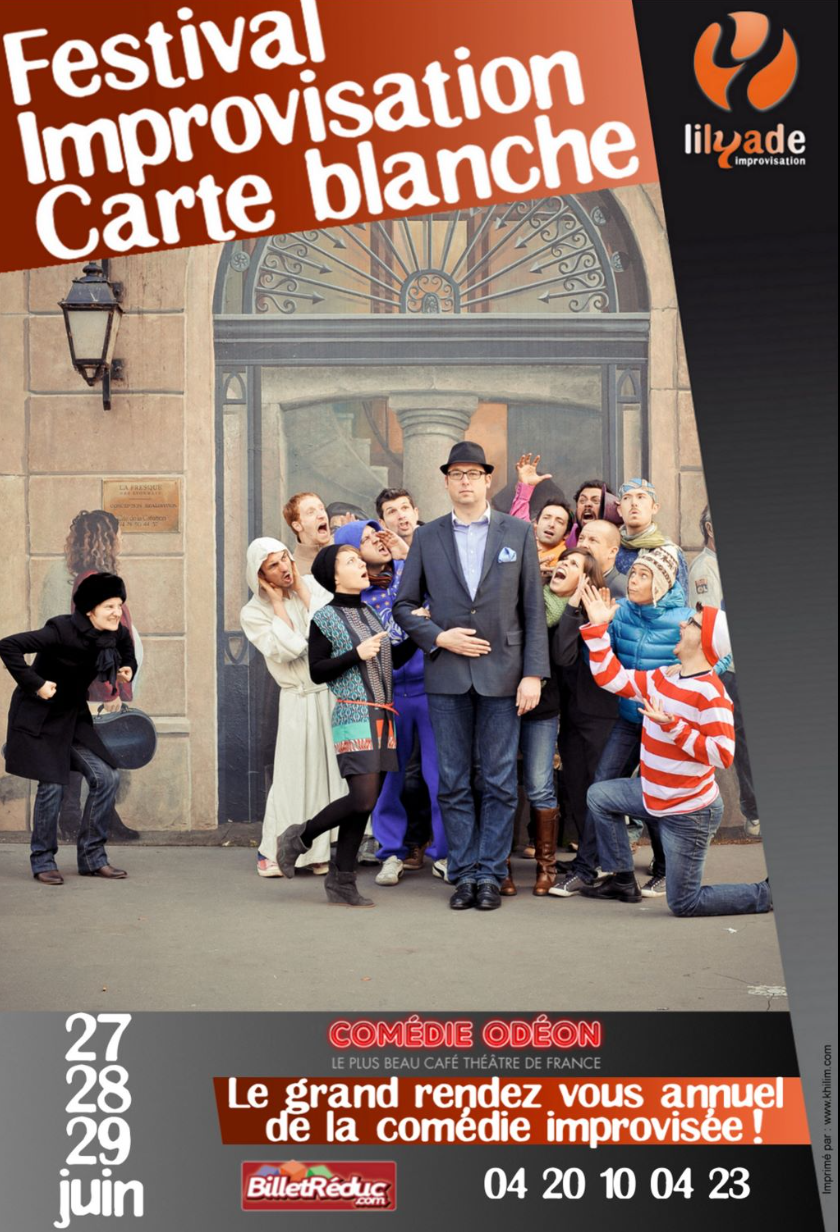 Affiche spectacle improvisation troupe lyon