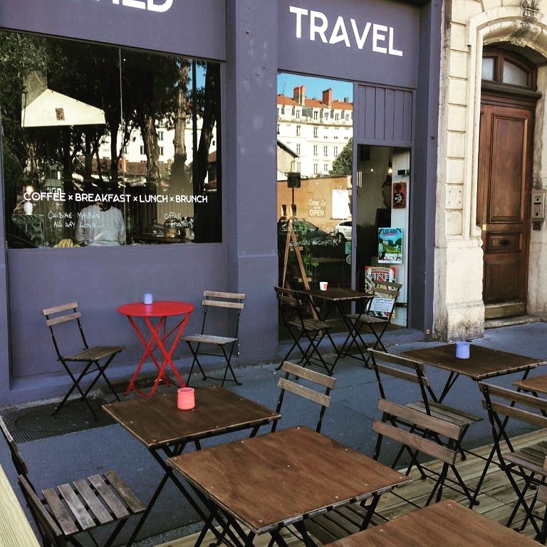 Terrasse, coffee, voyage