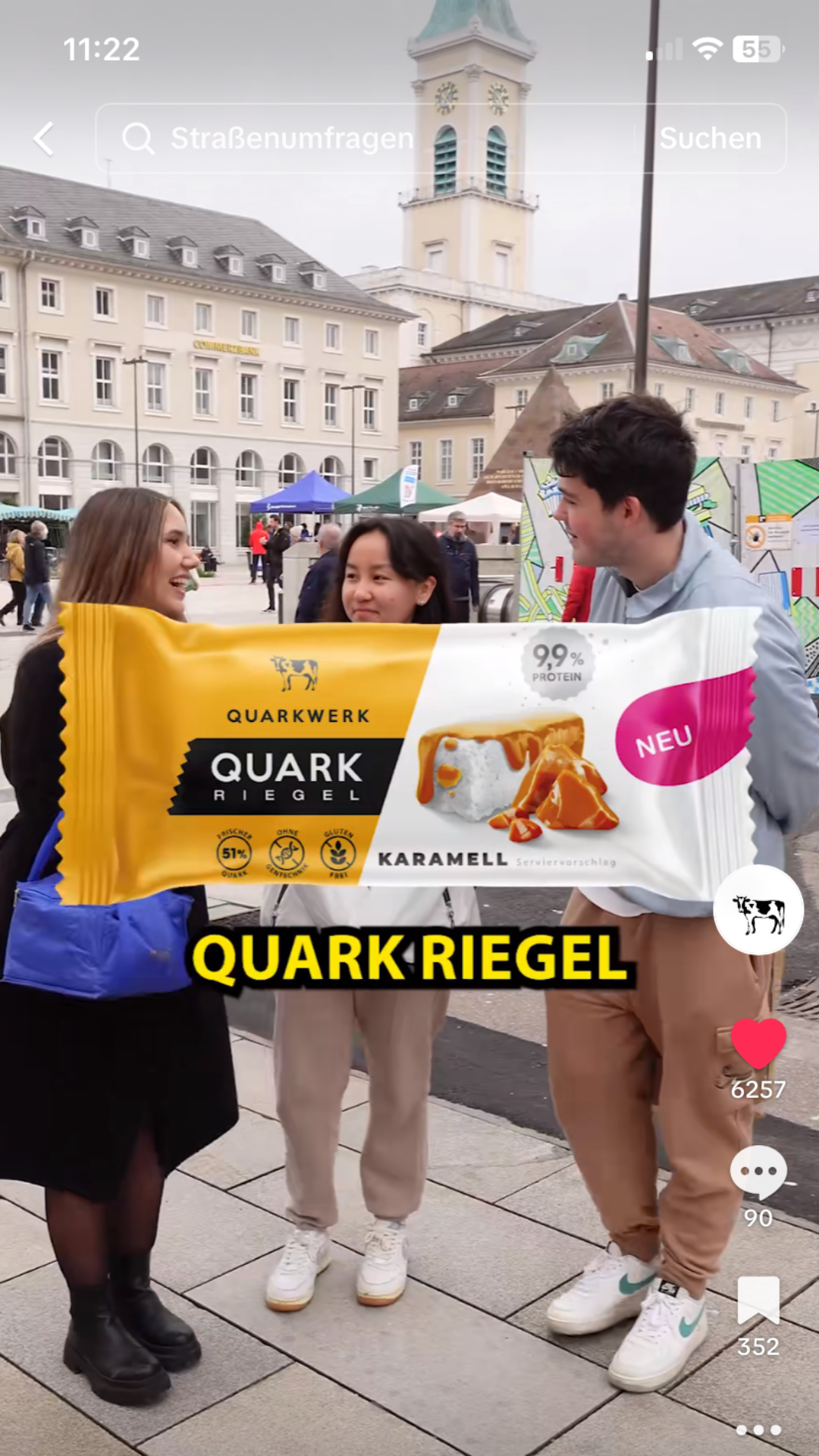 Quarkriegel Umfrage