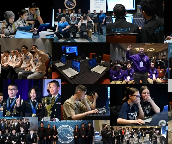Cyber Patriot photo collage