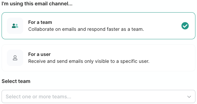 How to use one email address with multiple users (teams)