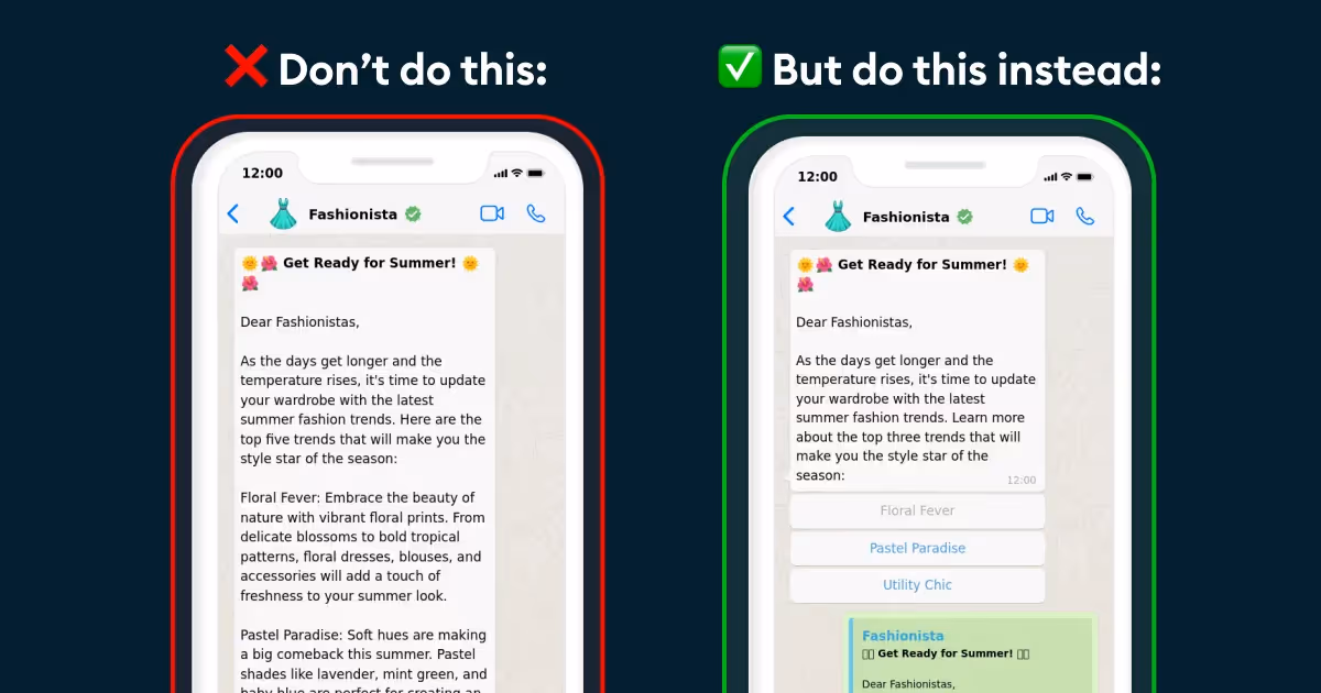 WhatsApp-nieuwsbrief do's & don'ts