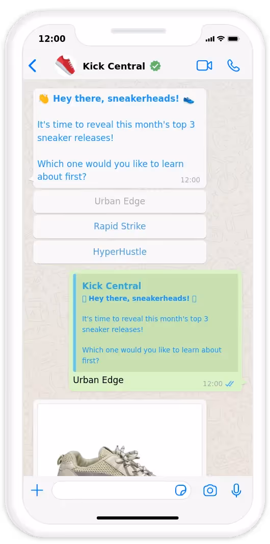 Flowbot Voorbeeld - Kick Central