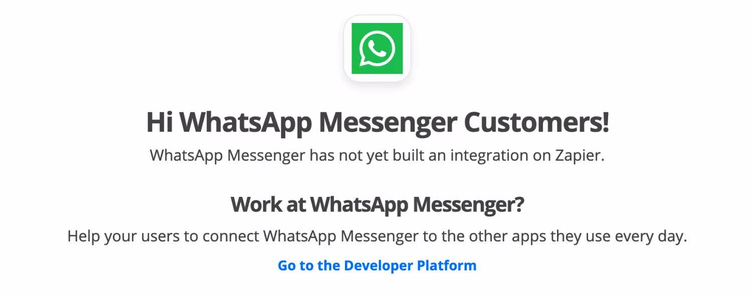 ¿Cuándo llegará WhatsApp a Zapier?