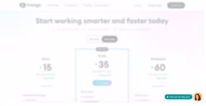 Trengo's live chat knop