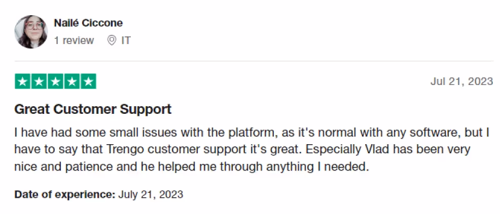 Trengo review support