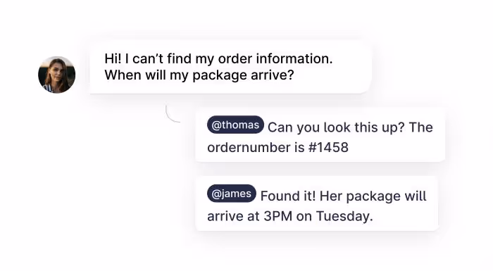 Interactieve gesprekken in software voor e-mailbeheer