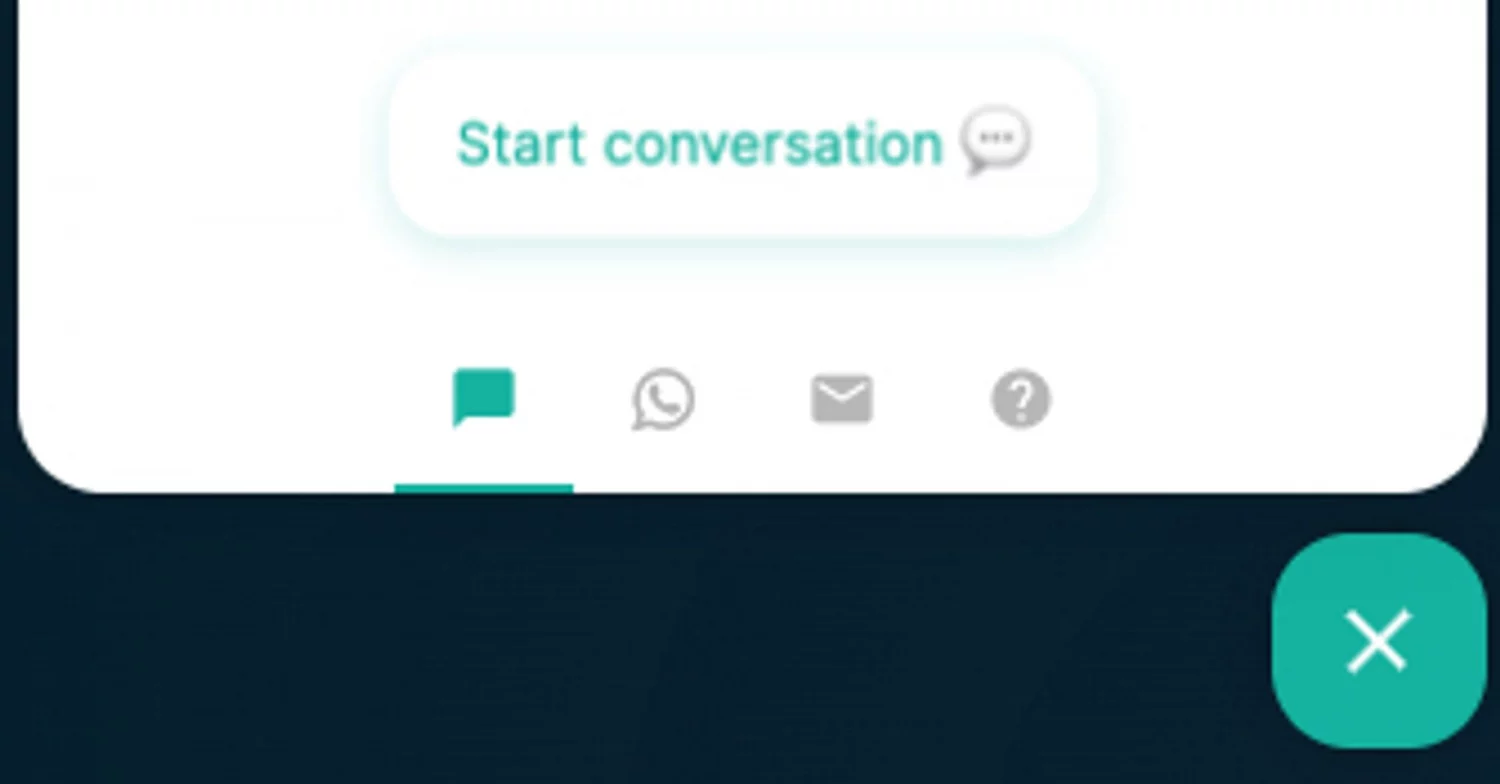 Screenshot van de interface van een omnichannel-widget, met opties voor aanpassing en instellingen
