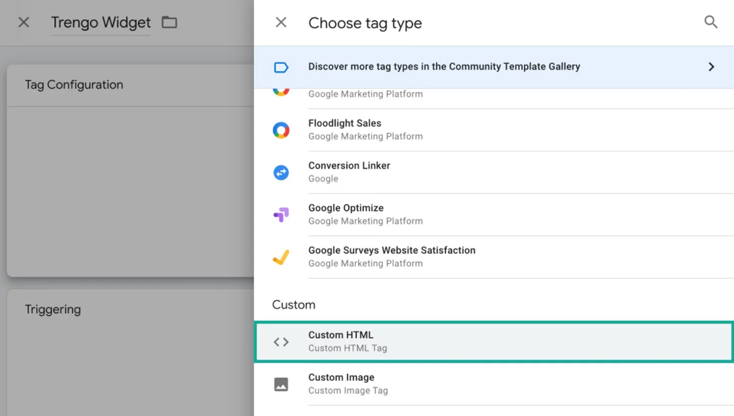 Screenshot van de interface met instellingen om de omnichannel-widget voor een website aan te passen