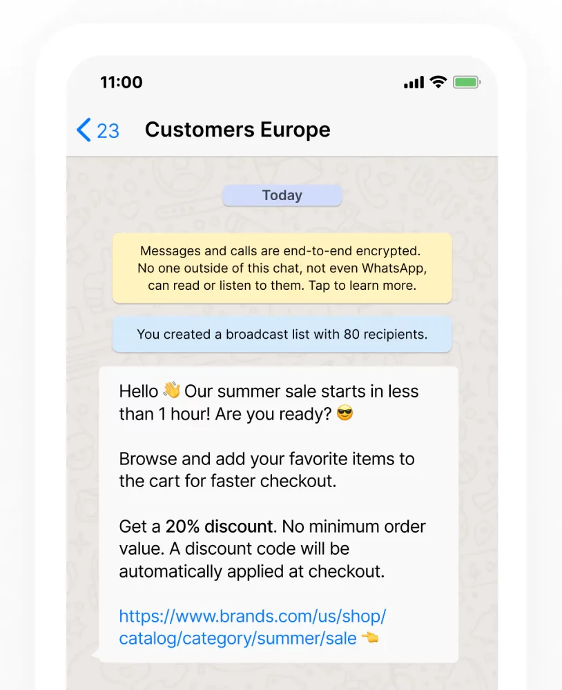 Screenshot of an interface showing how to enable whatsapp appointment booking in a business setting
