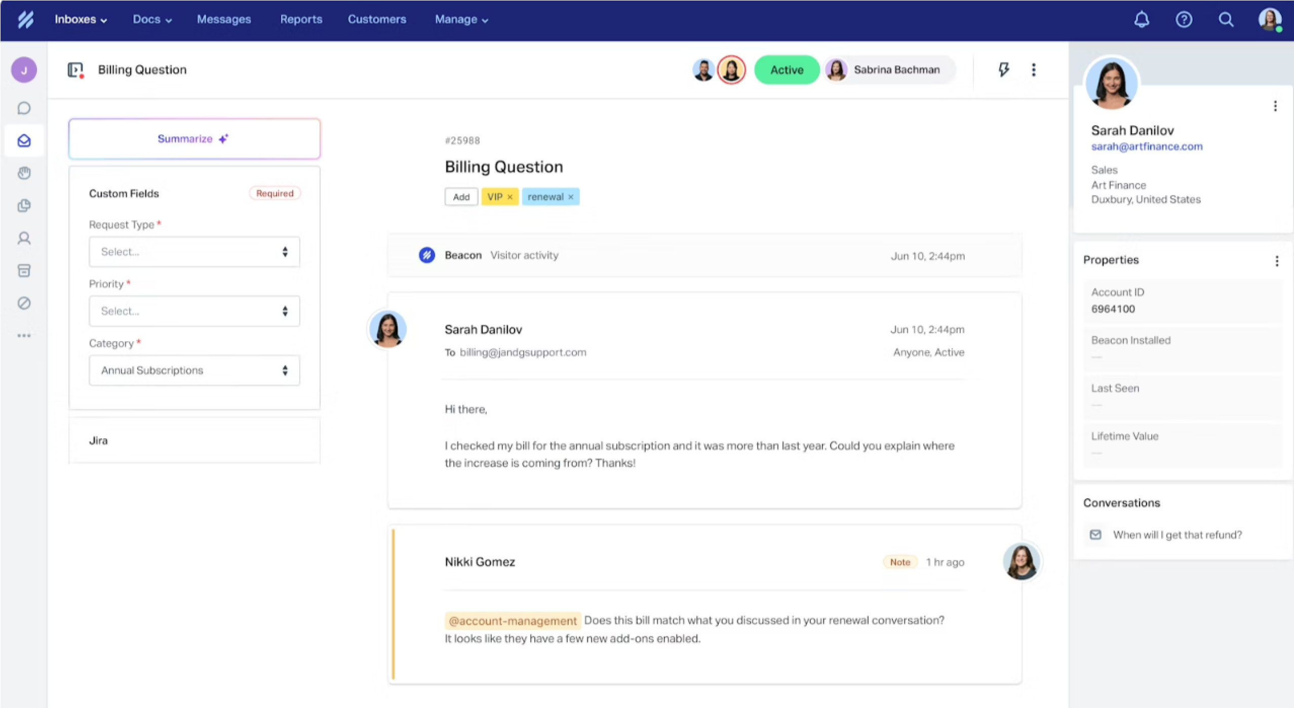 Software de sistema de tickets Help Scout
