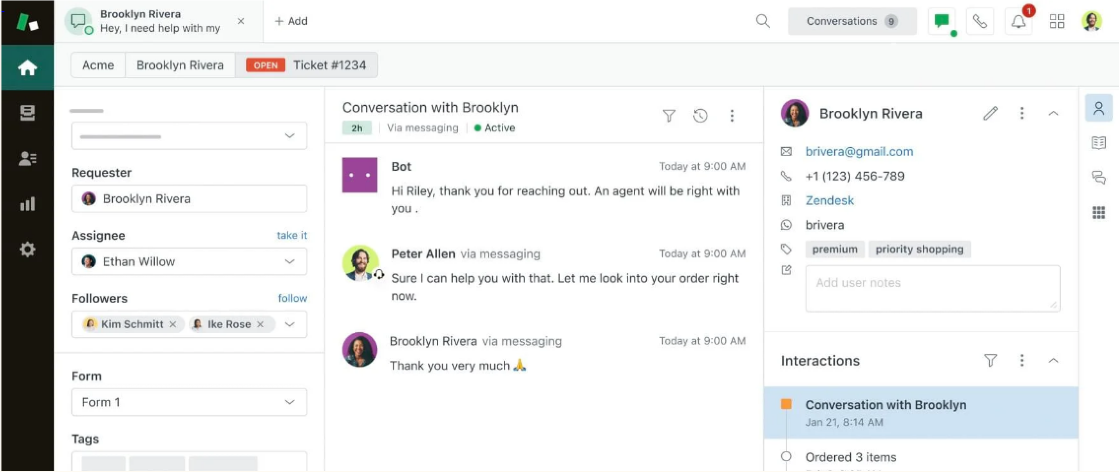 sistema de tickets de atención al cliente Zendesk