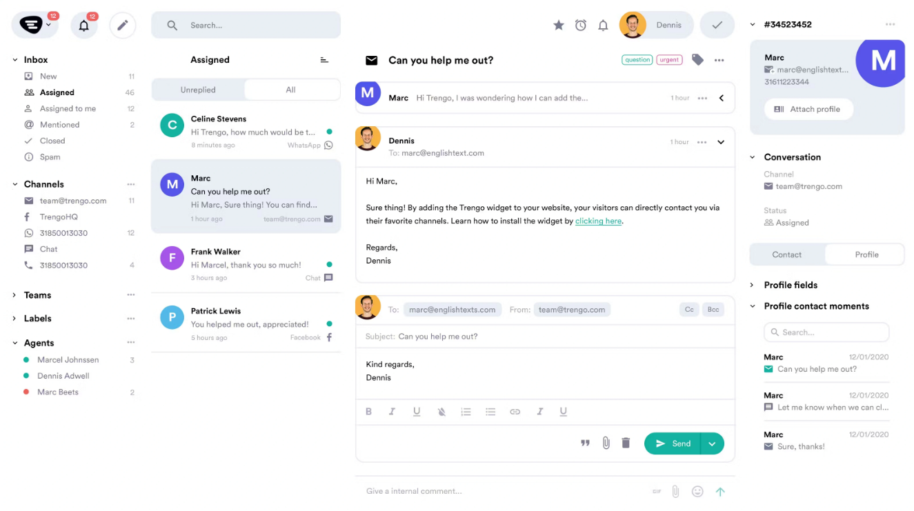 Team inbox by Trengo