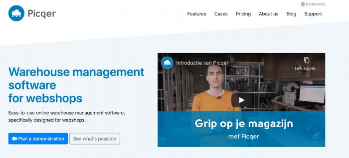 Picqer warehouse management software for webshops. See the demo video.