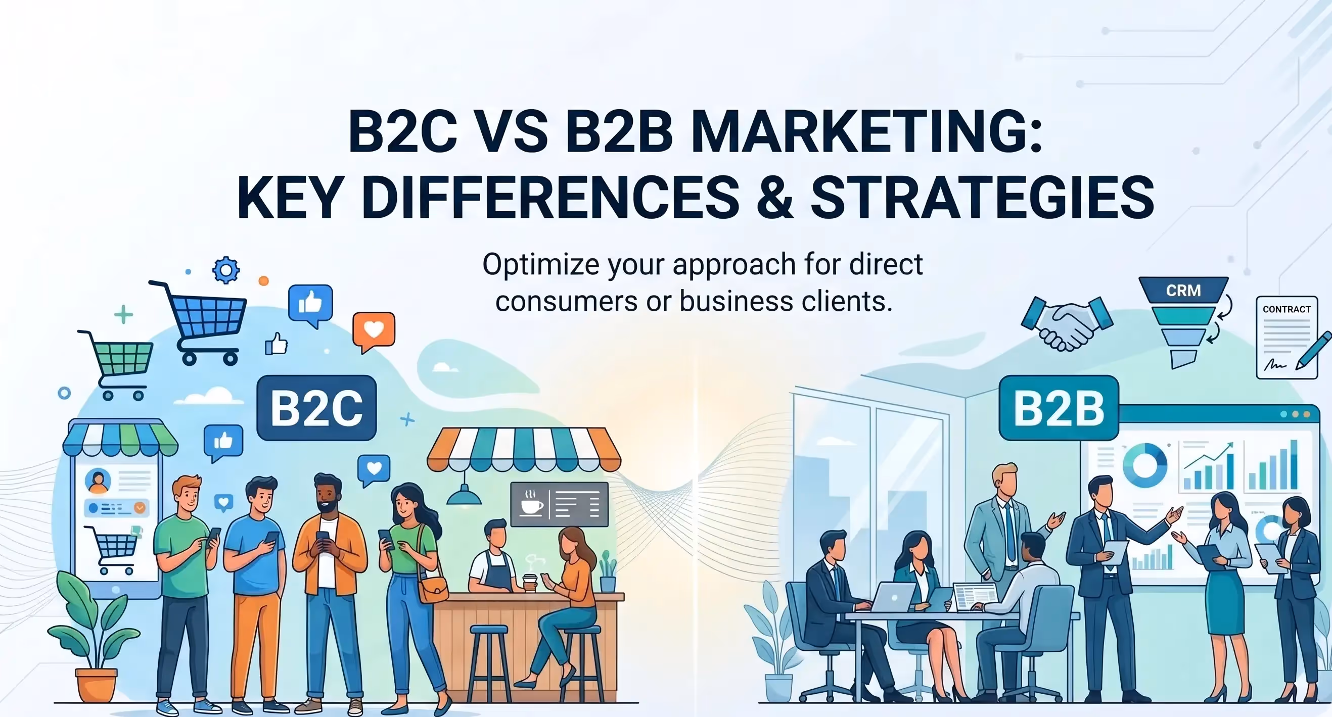 B2C vs B2B Marketing: Key Differences & Strategies