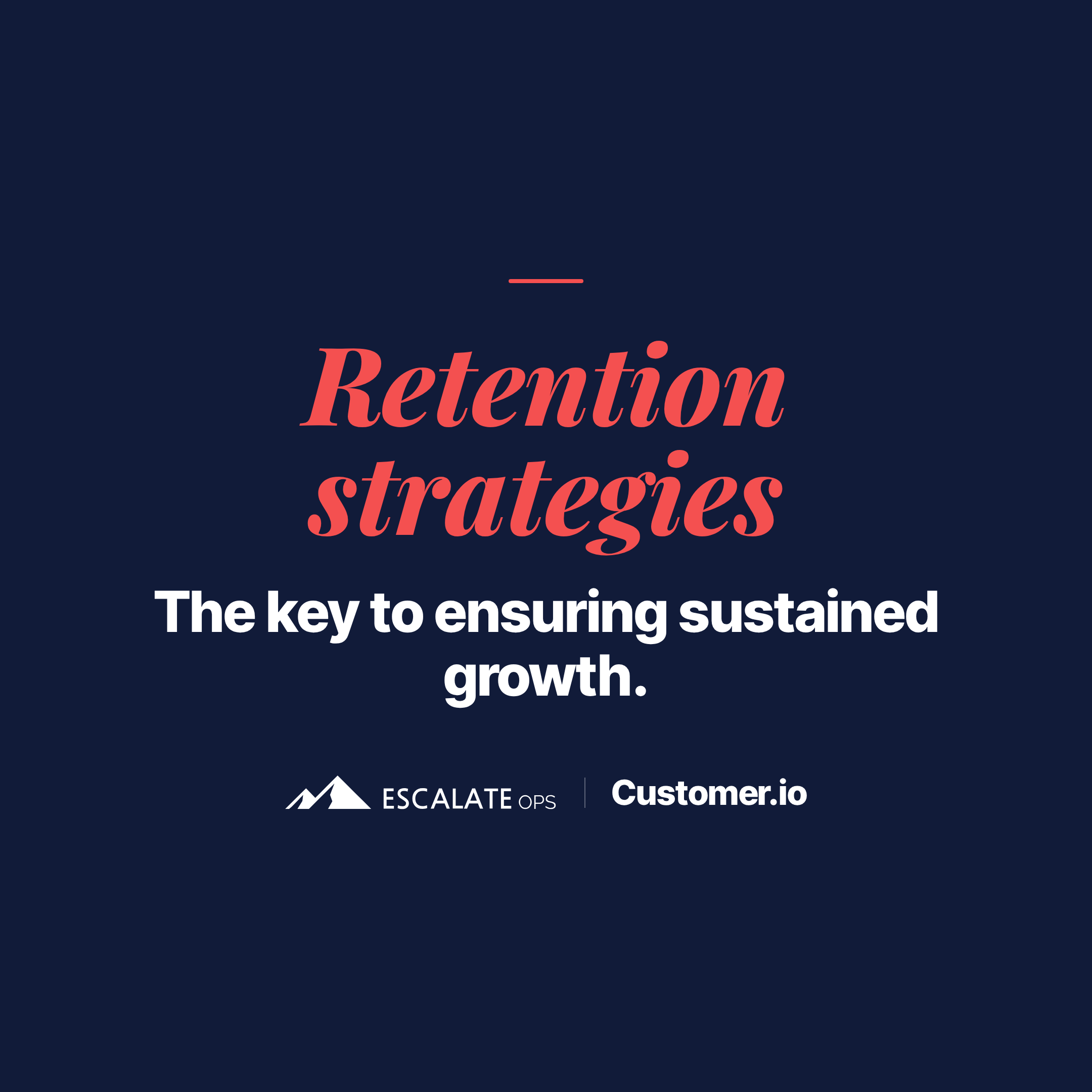 Customer retention playbook