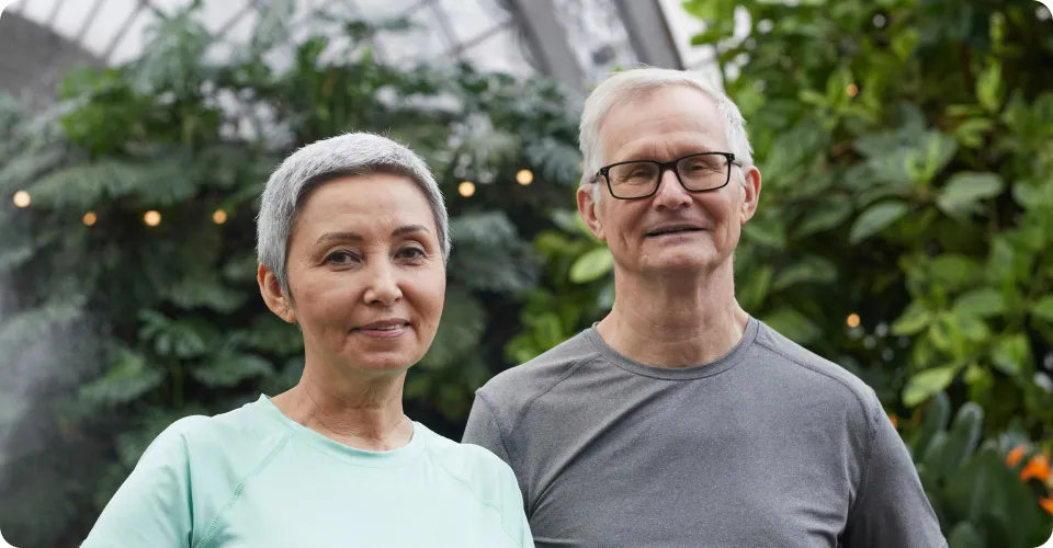 active senior couple