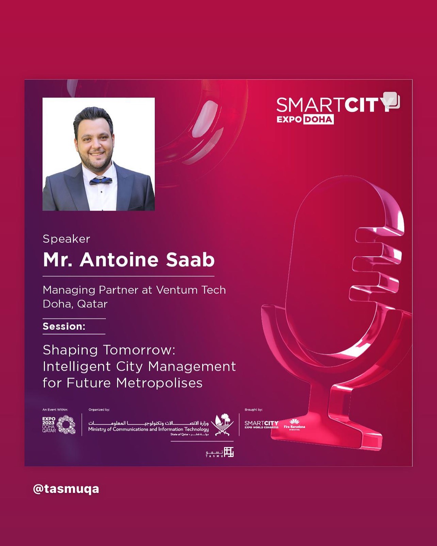 Smart City Expo 2023 panel discussion in Doha