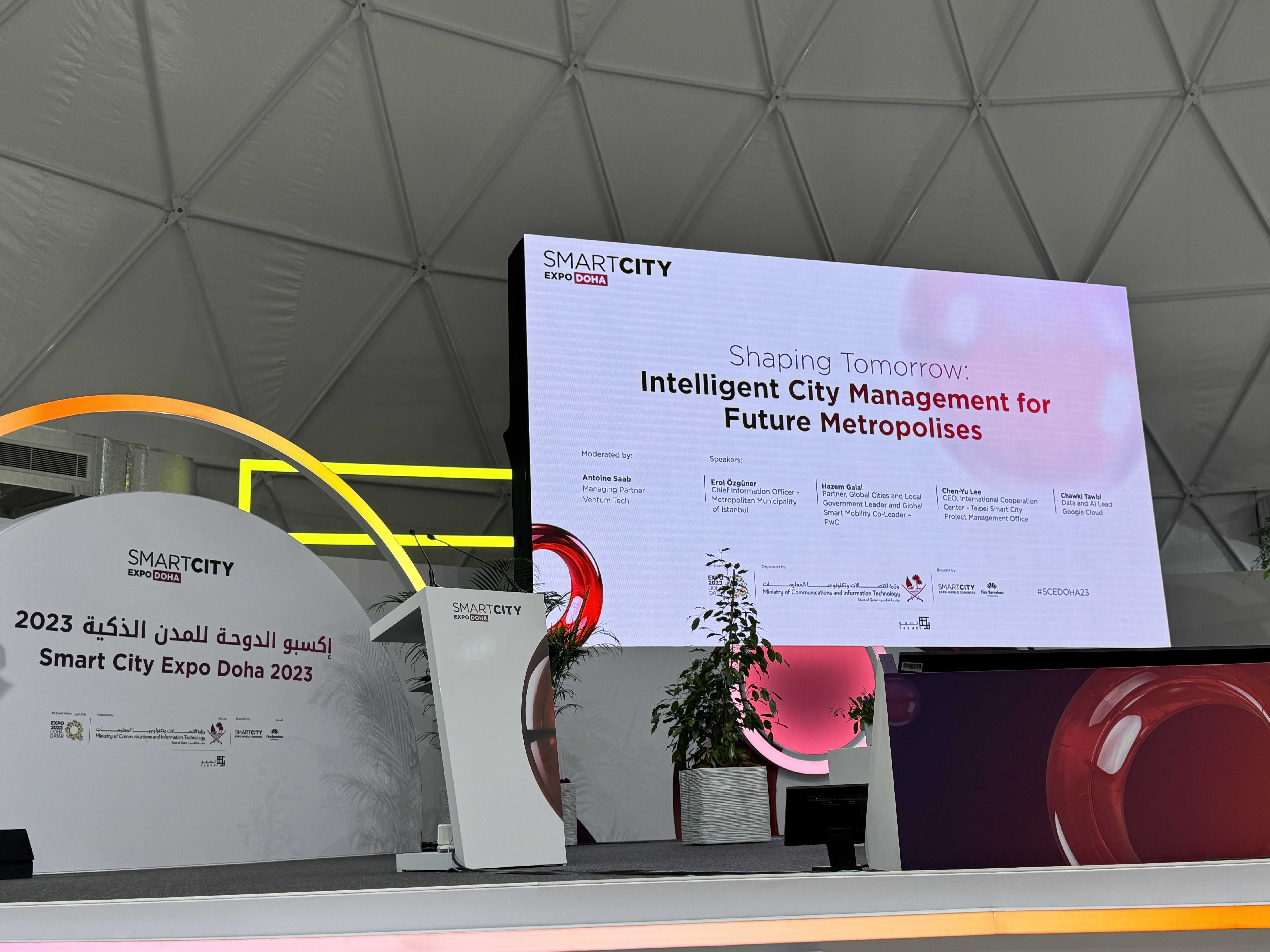 Smart City Expo 2023 panel discussion in Doha