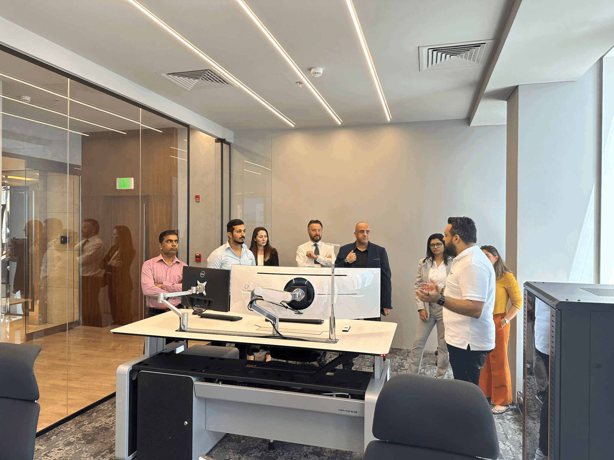 Mekdam Technology team visiting Ventum Tech's Innovation Center