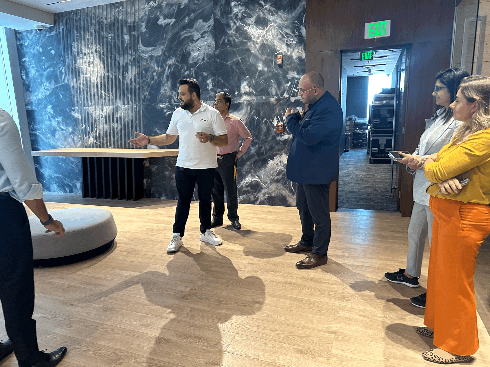 Mekdam Technology team visiting Ventum Tech's Innovation Center