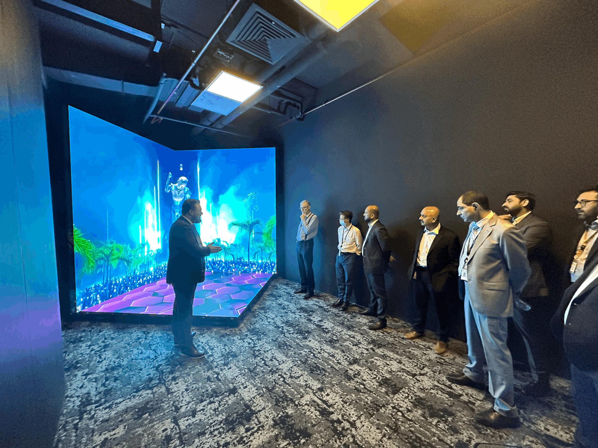 Hamad International Airport delegation visiting Ventum Tech's Innovation Center