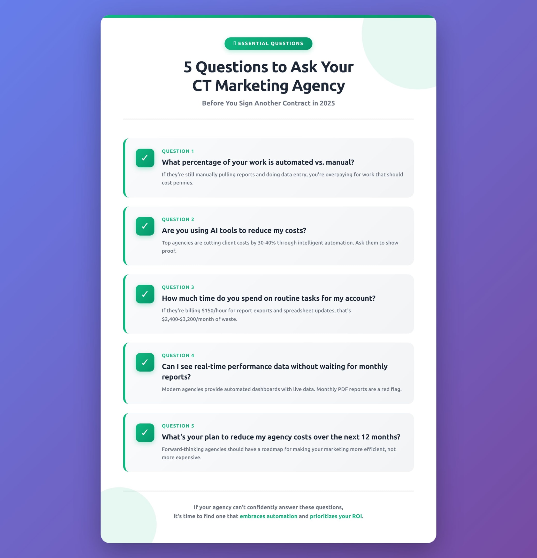 5 questions to ask your digital agency by RDCGroup