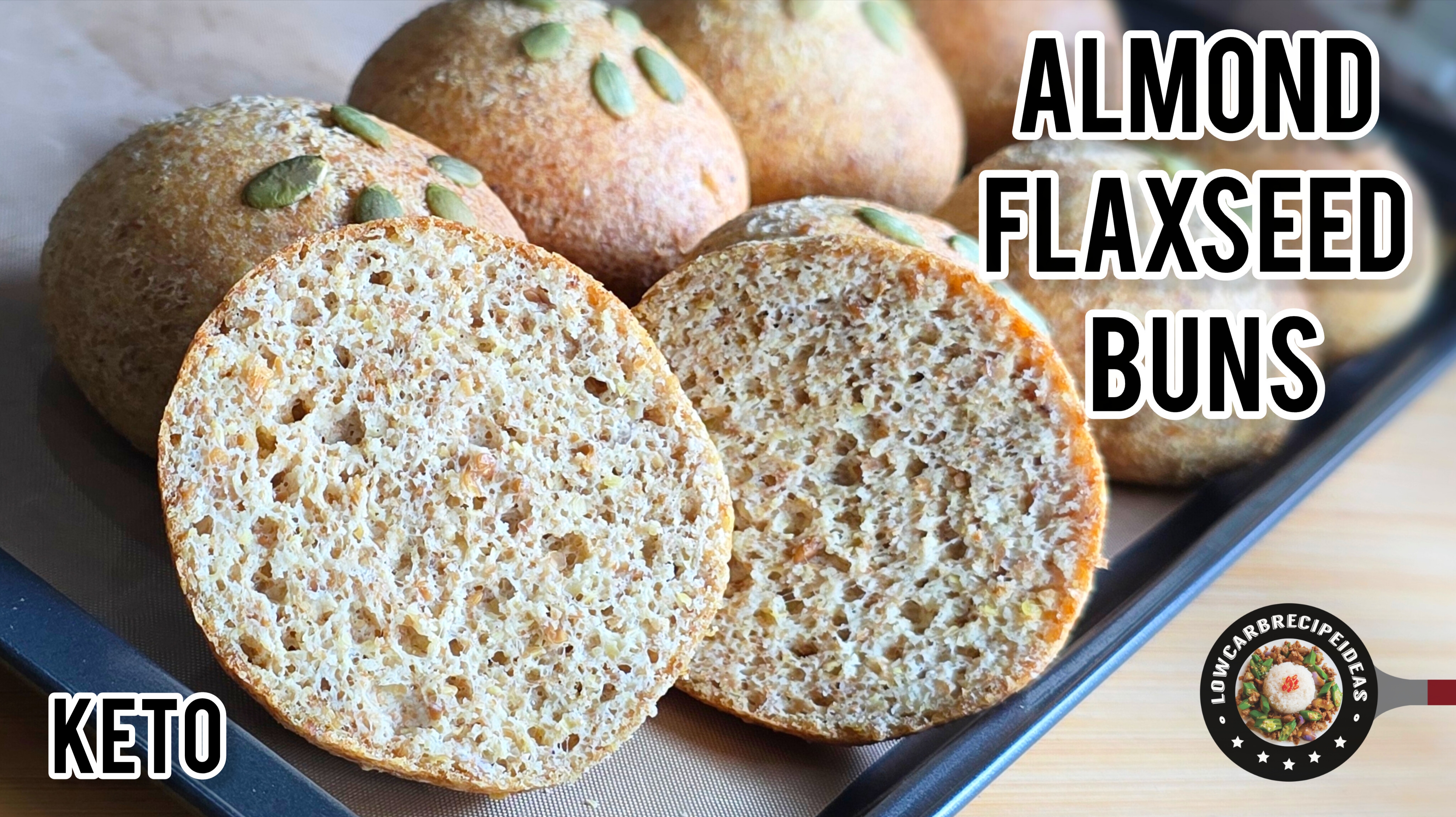Almond Flaxseed Buns