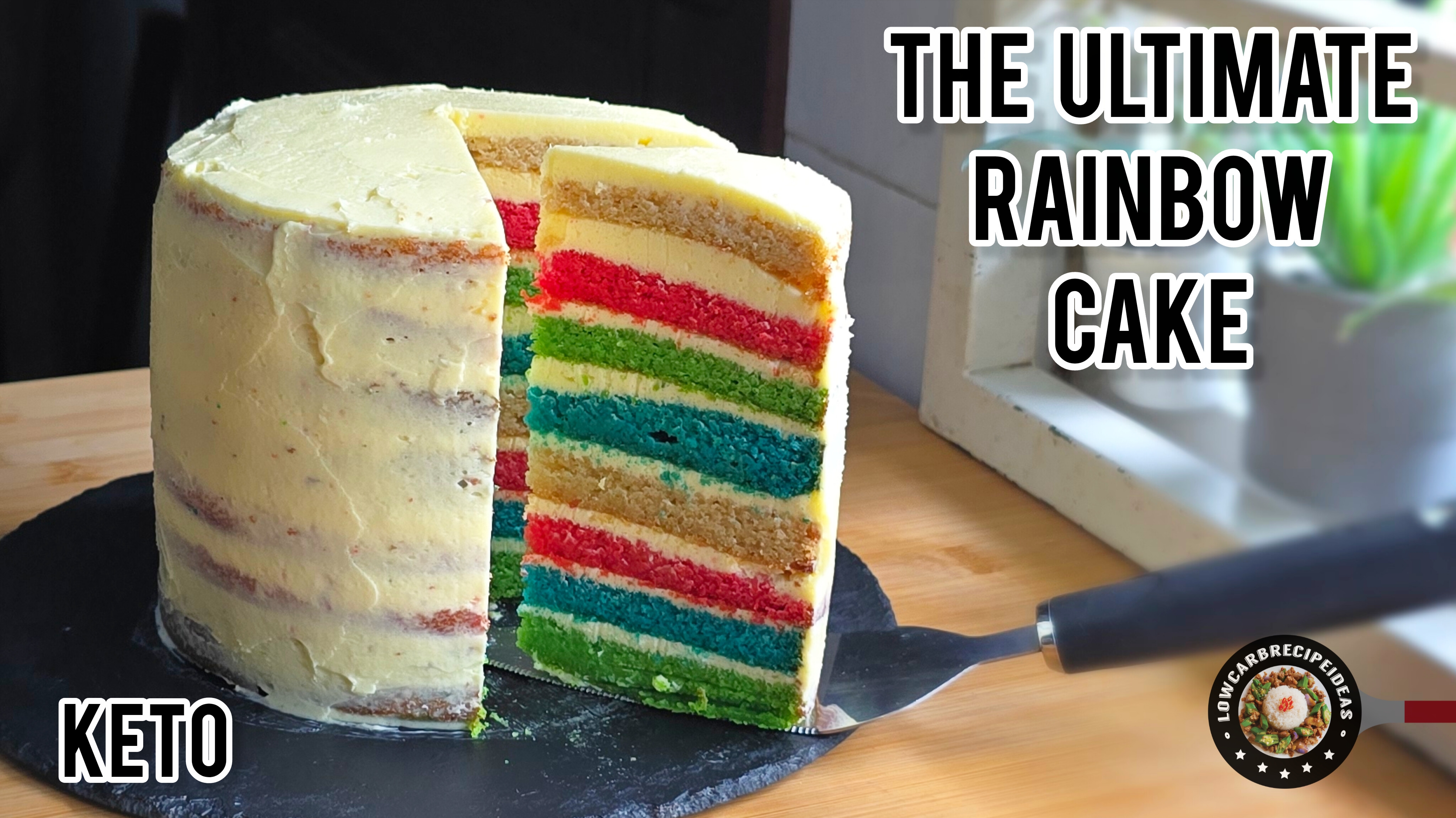 The Ultimate Rainbow Cake
