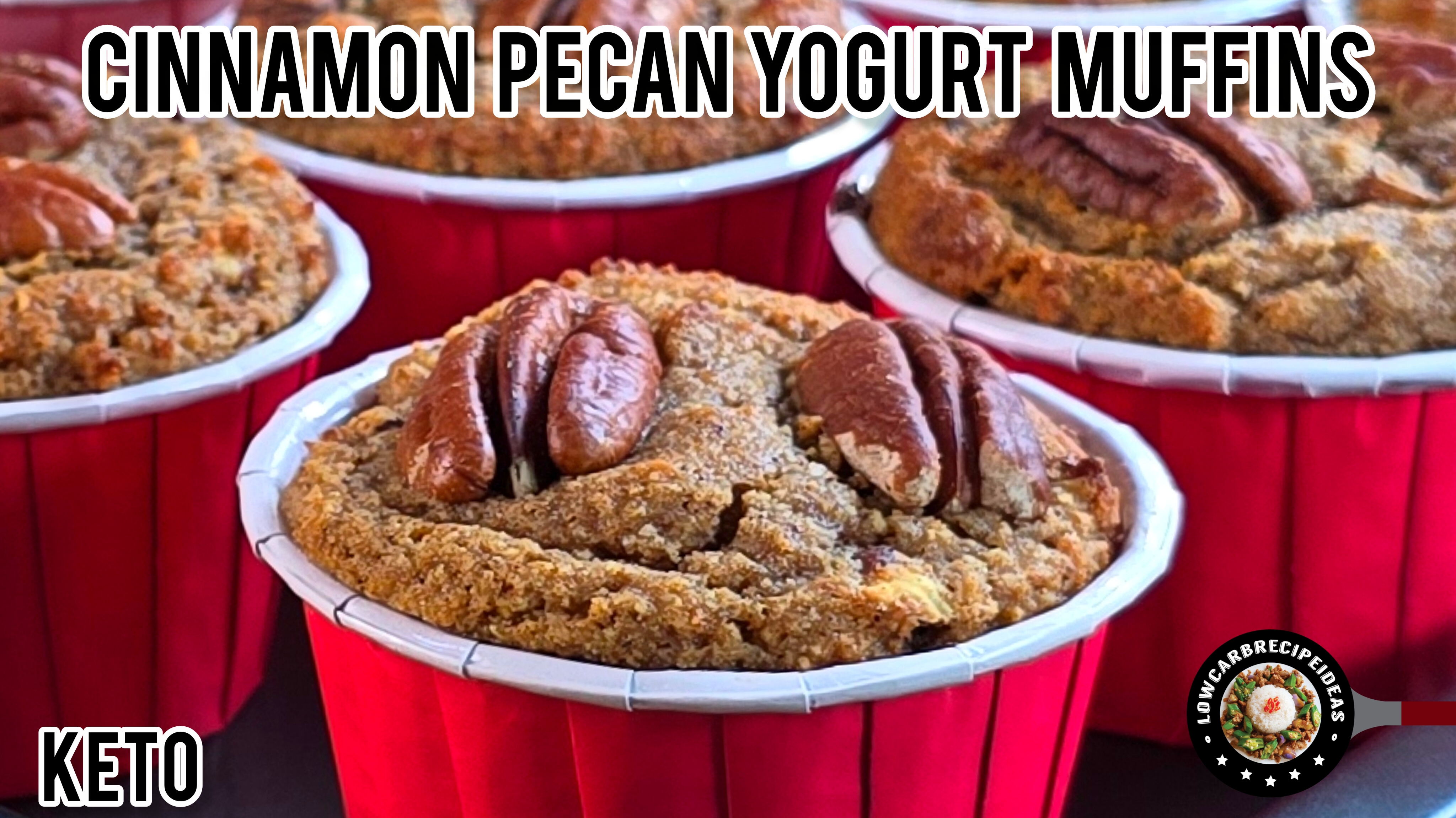 Cinnamon Pecan Yogurt Muffins