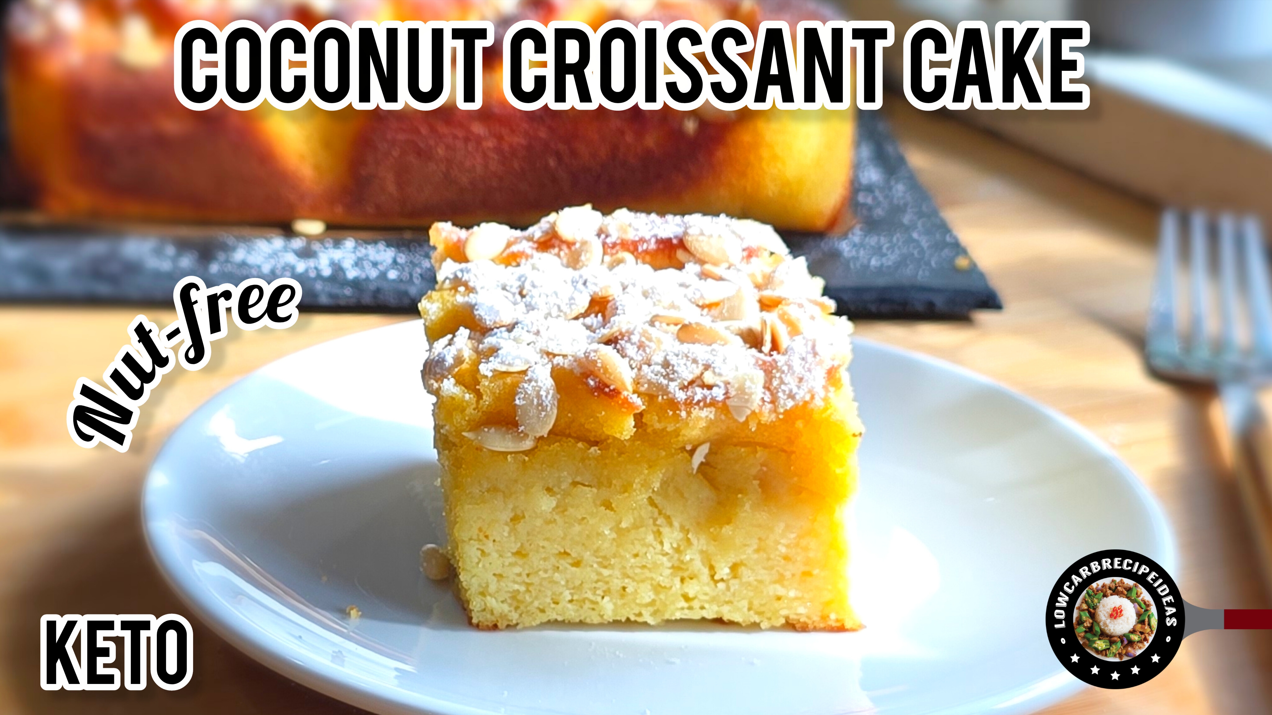 Coconut Croissant Cake