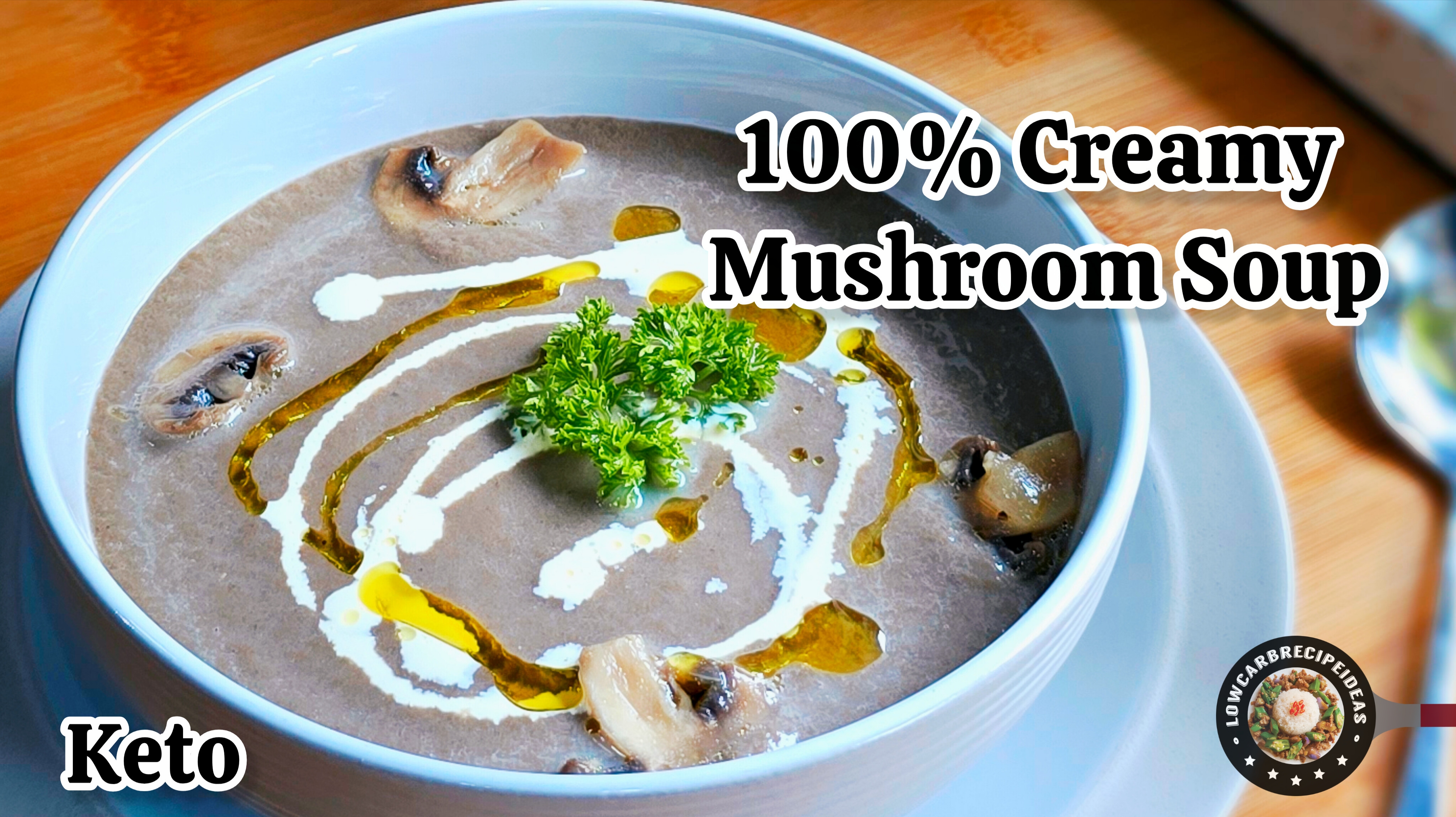 100% Creamy Mushroom Soup