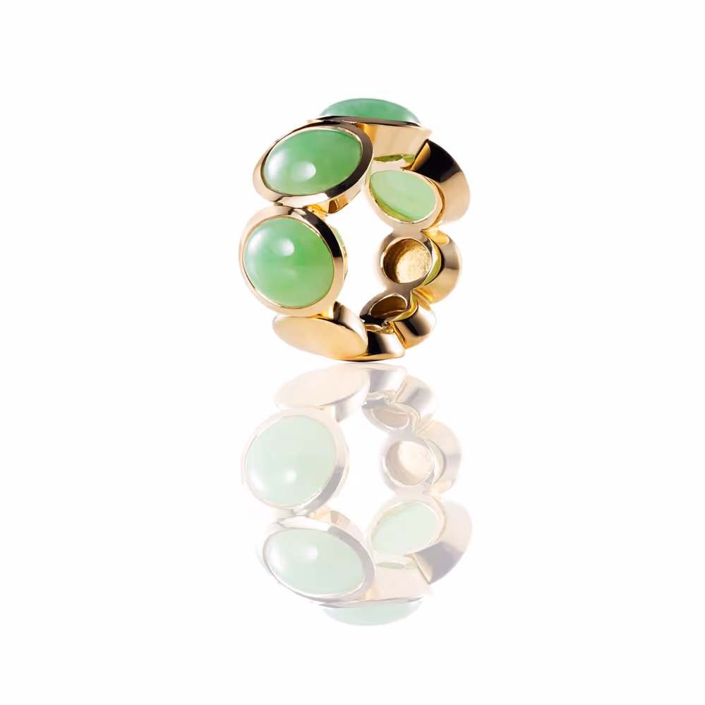 Ring mit Jadeiten 