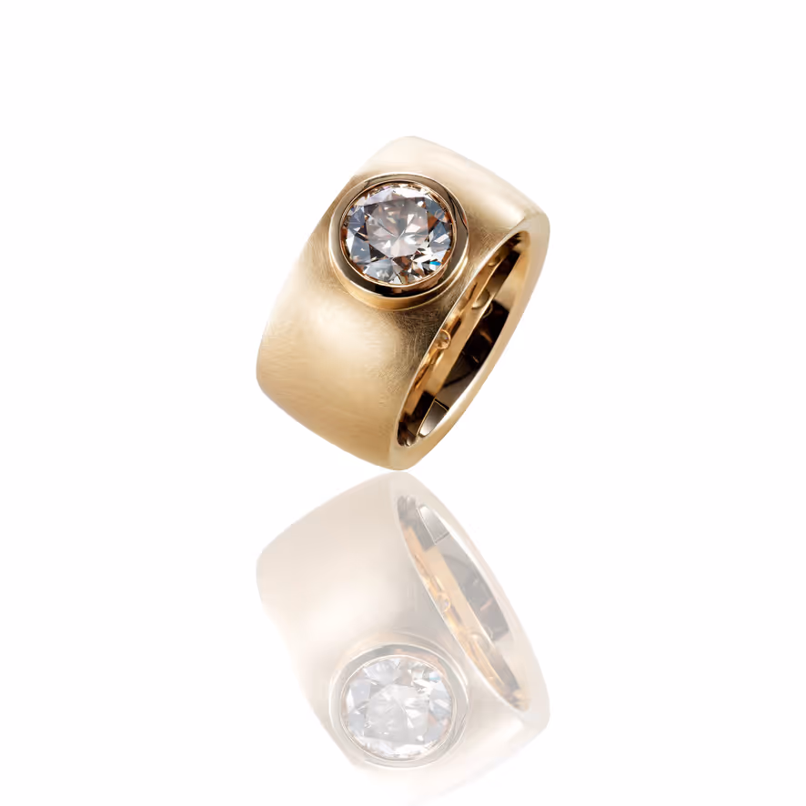 Champagne diamond ring