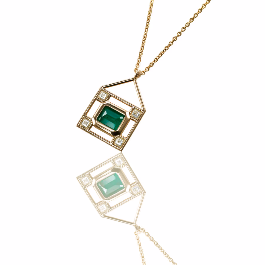 Pendentif émeraude