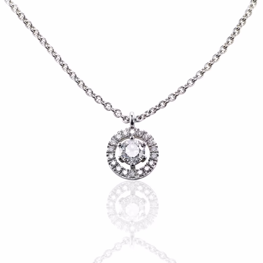 Diamond Entouré Necklace