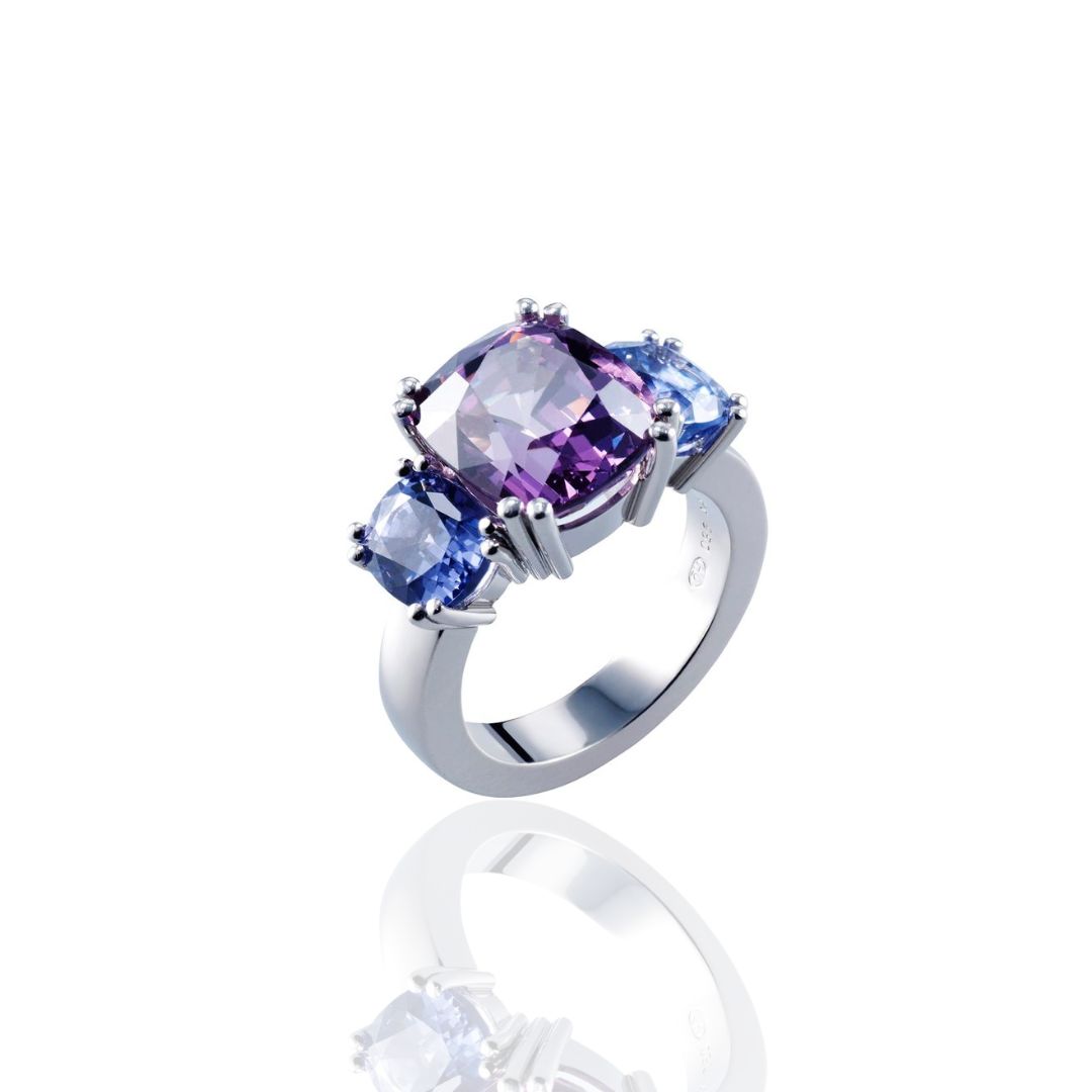 Lavendel-Spinell-Ring