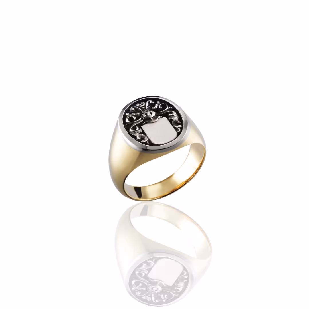 Crest ring two-tone