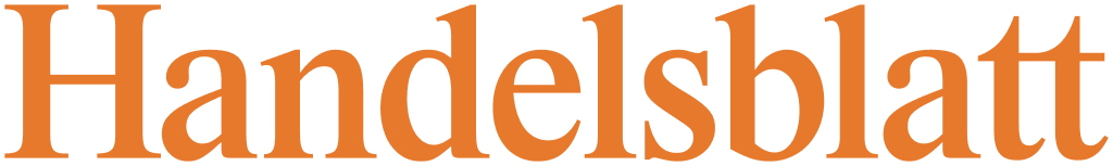 Handelsblatt logo, featured in press coverage of Cozero